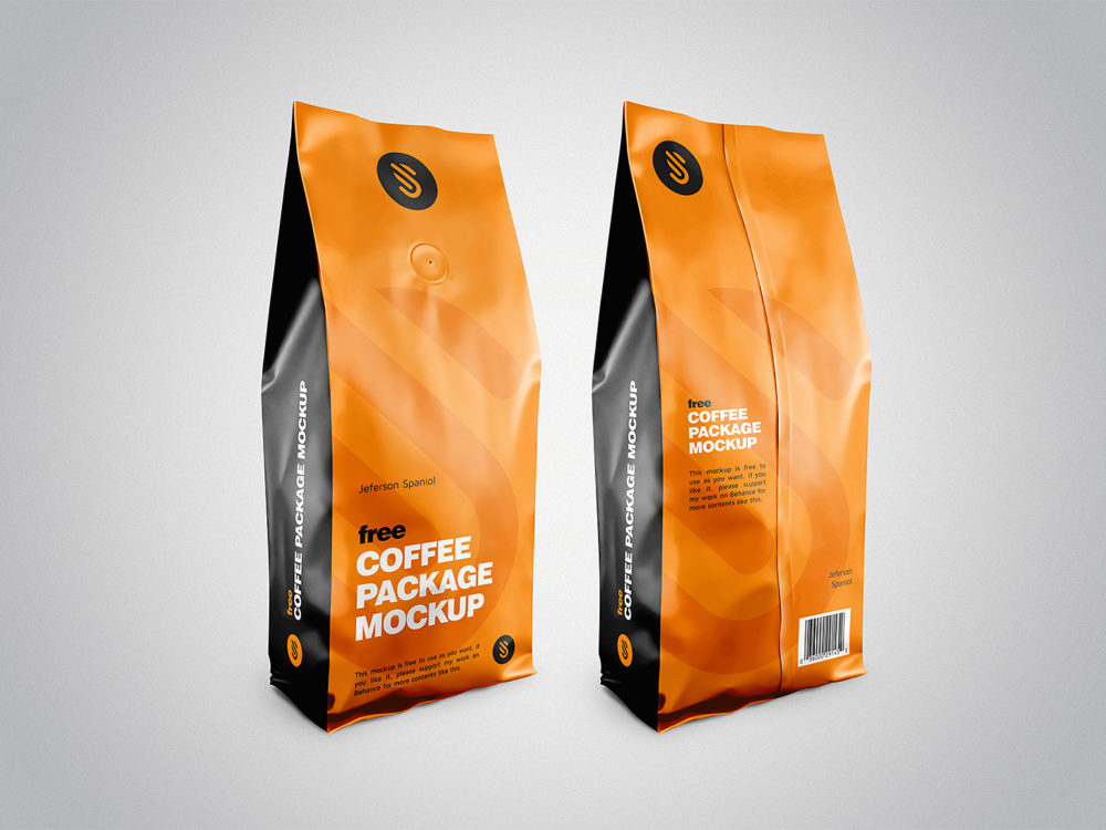 Download Coffee Pouch Package Mockup Free PSD Template 2020 - Daily Mockup