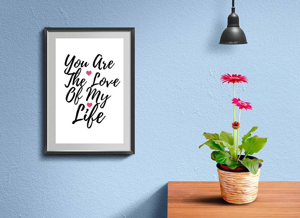 Download Best Free Poster Mockup With Wall Frame Free Psd Mockup 2021 Daily Mockup