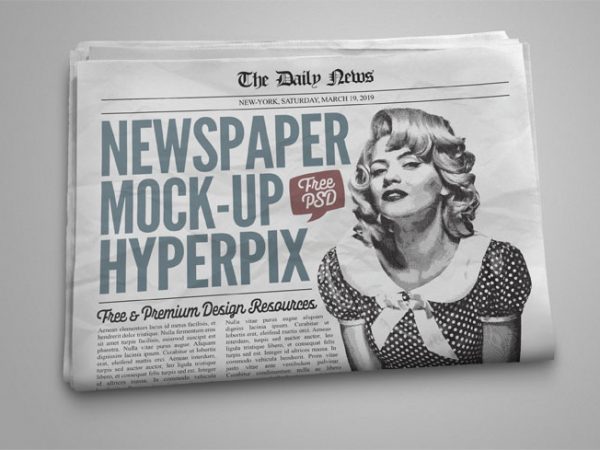 Newspaper Mockup Free