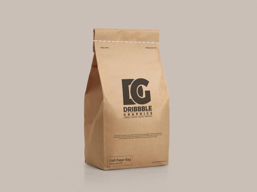 paper bag mockup free