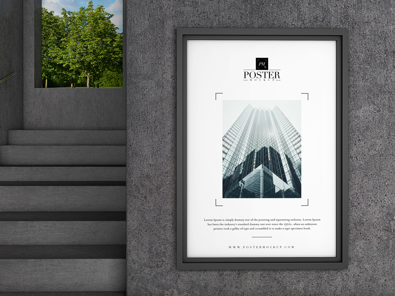 Download Poster Mockup free PSD Template to showcase your brand ...