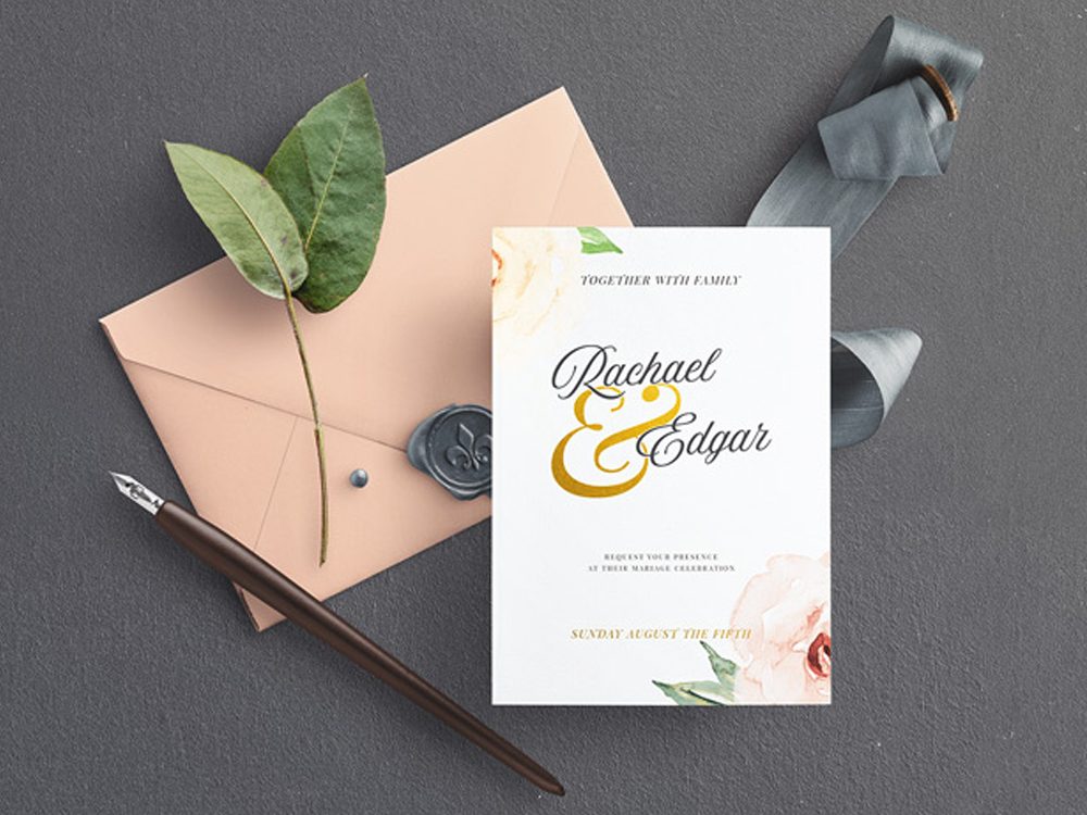 Download Wedding Invitation Card Mockup Free Download | wedding