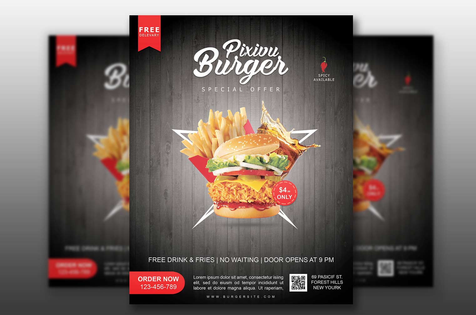 Download Fast Food Flyer Mockup Free Download 2020 - Daily Mockup