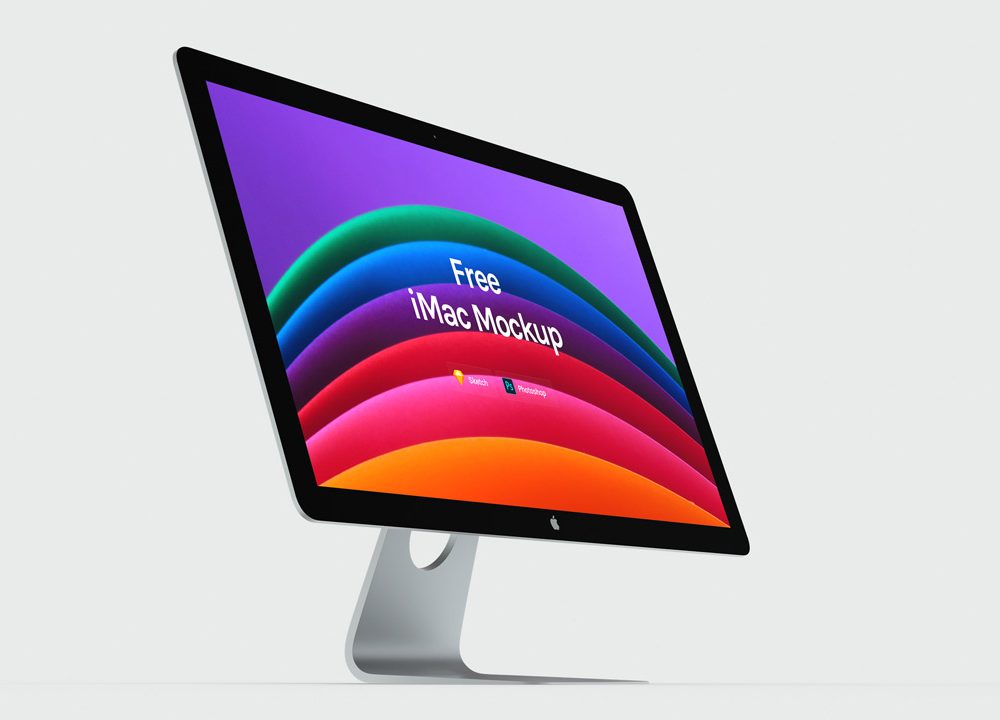 Free Apple iMac Mockup