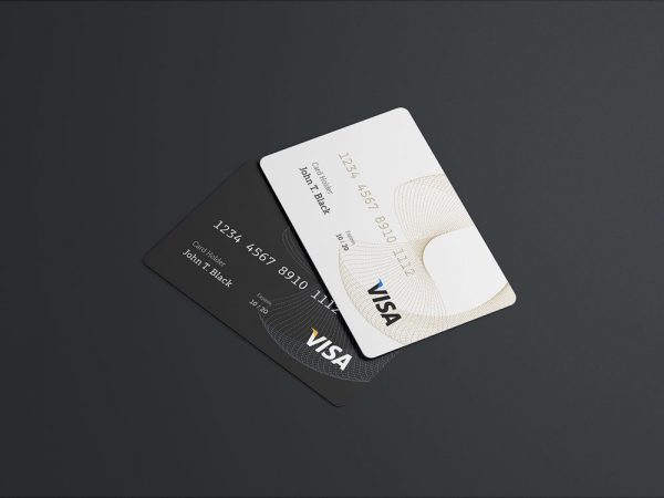 Free PSD Credit Card Mockup