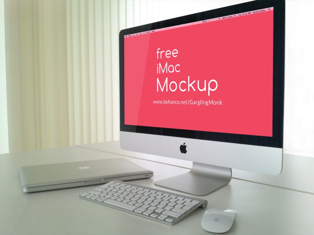 Free PSD iMac Mockup