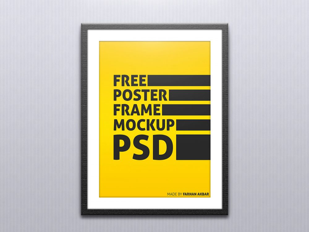 Free Poster Frame Mockup