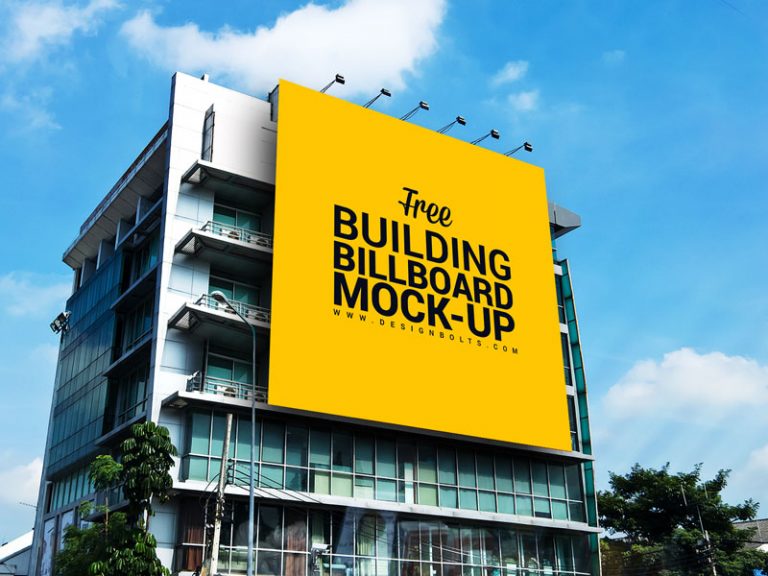 Download Big Outdoor Ad Billboard Mockup On Building Free Psd 2021 Daily Mockup