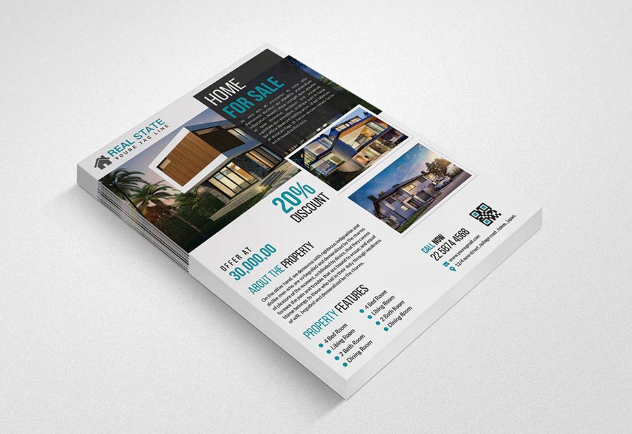 Download Real Estate Flyer Free Mockup Template 2021 Daily Mockup