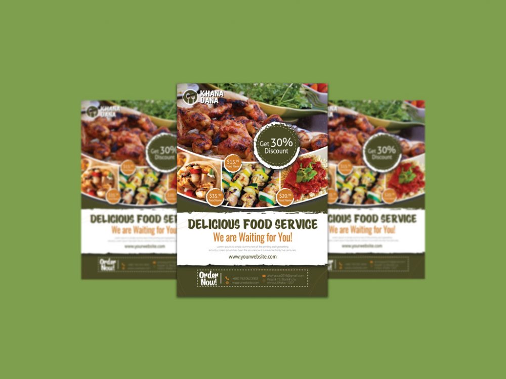 Download Food Ad Flyer Mockup Free Psd 2021 Daily Mockup