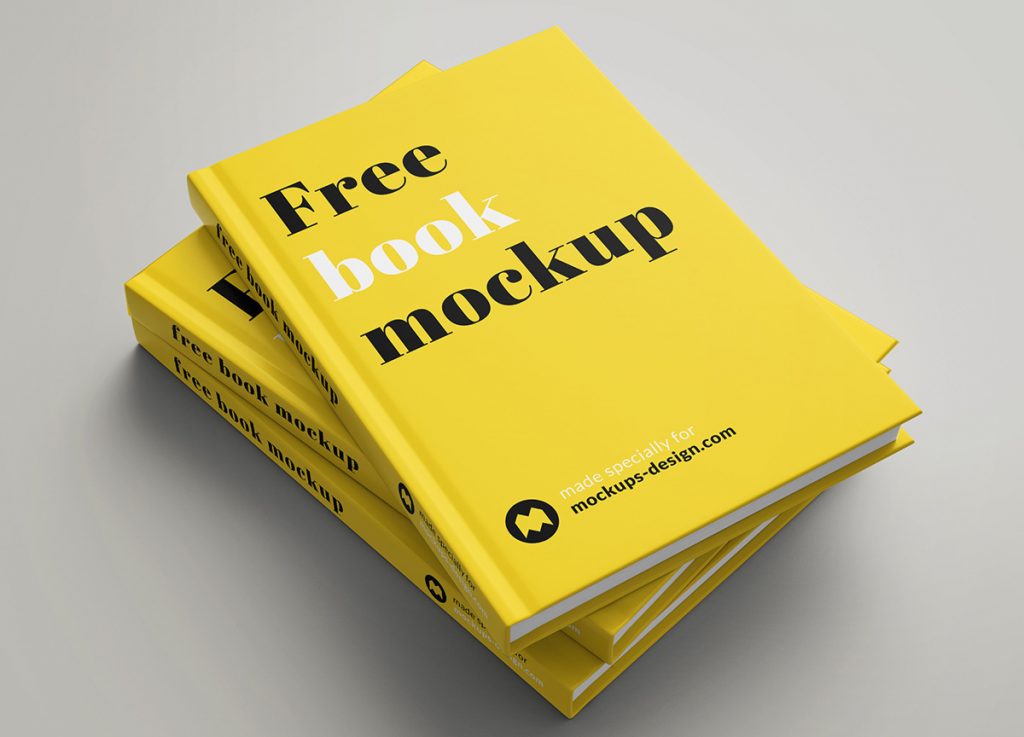 Free Book PSD Mockup