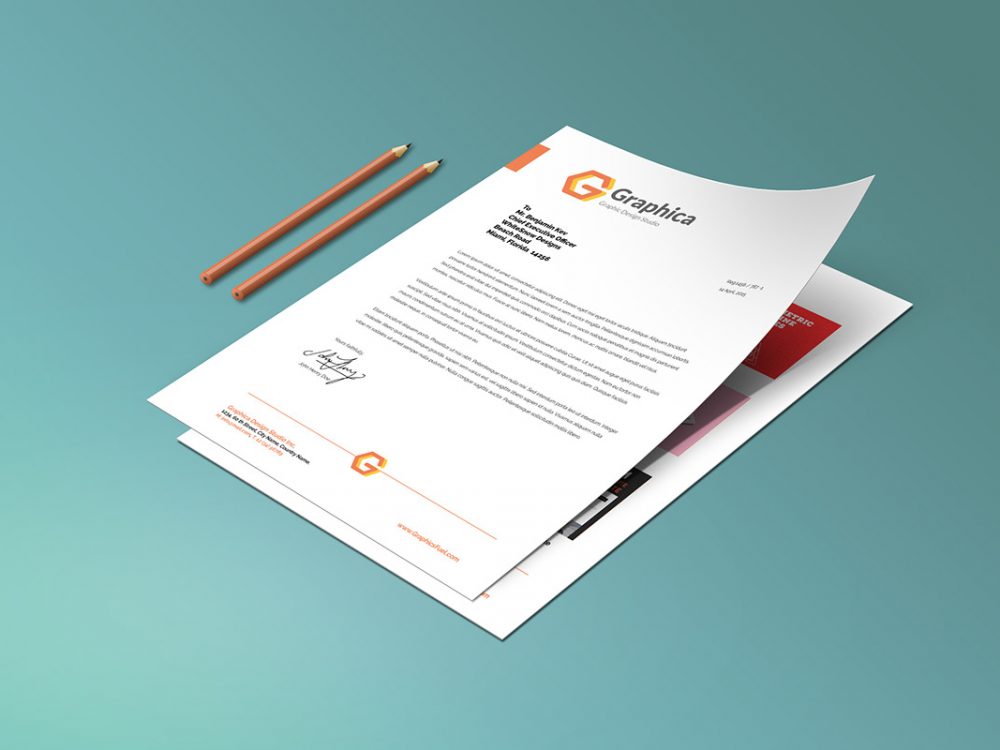 Free Letterhead Mockup