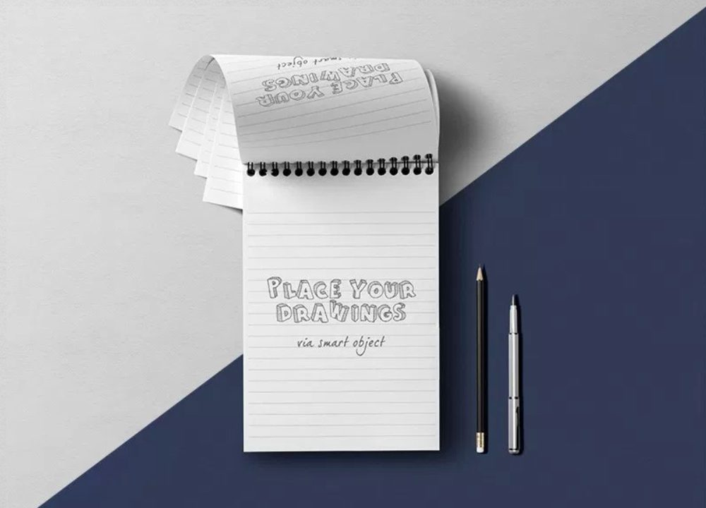 Free Notepad Mockup