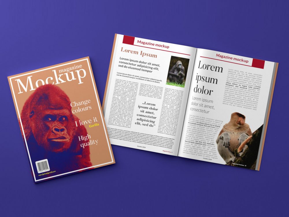 Download Best Free Magazine Mockup 2020 Daily Mockup Yellowimages Mockups