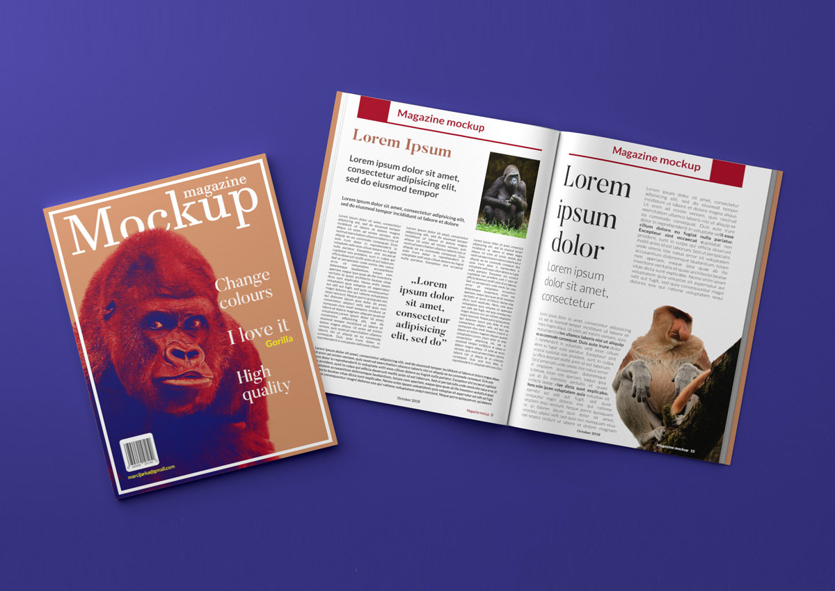 Download Best Free Magazine Mockup 2021 Daily Mockup