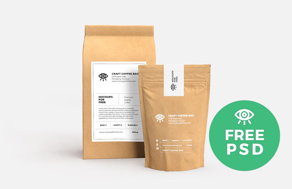 Packaging psd mockup