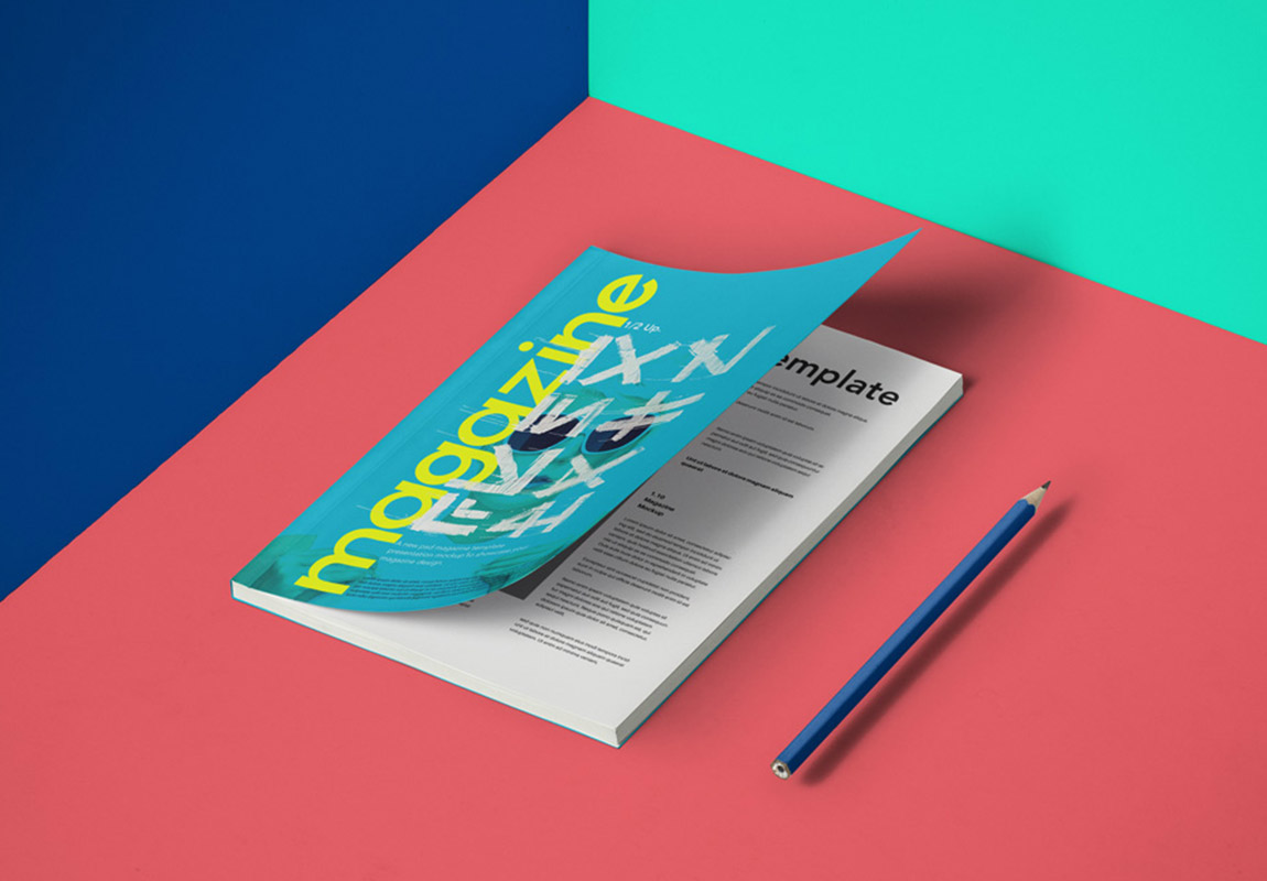 A5 Magazine Free Mockup PSD 2020 - Daily Mockup