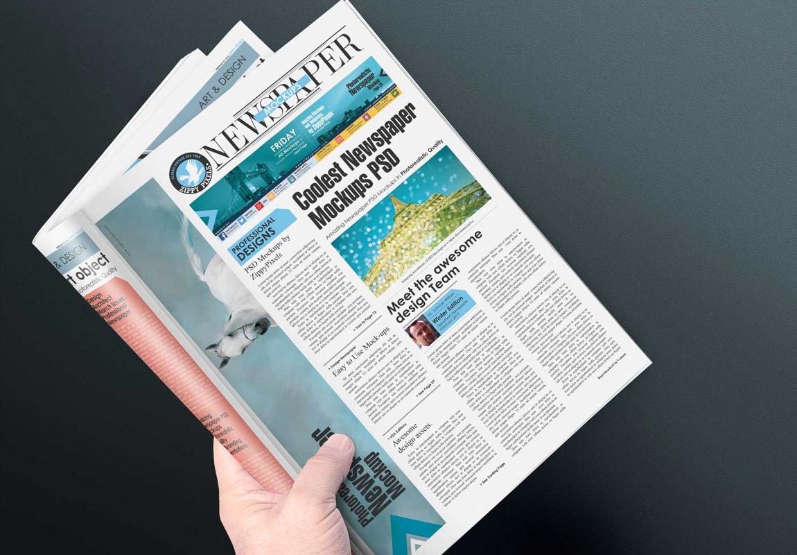 Download Free Newspaper Psd Mockup 2021 Daily Mockup