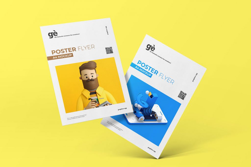 Download Free A4 Flyer Mockup Psd Template 2020 Daily Mockup Yellowimages Mockups