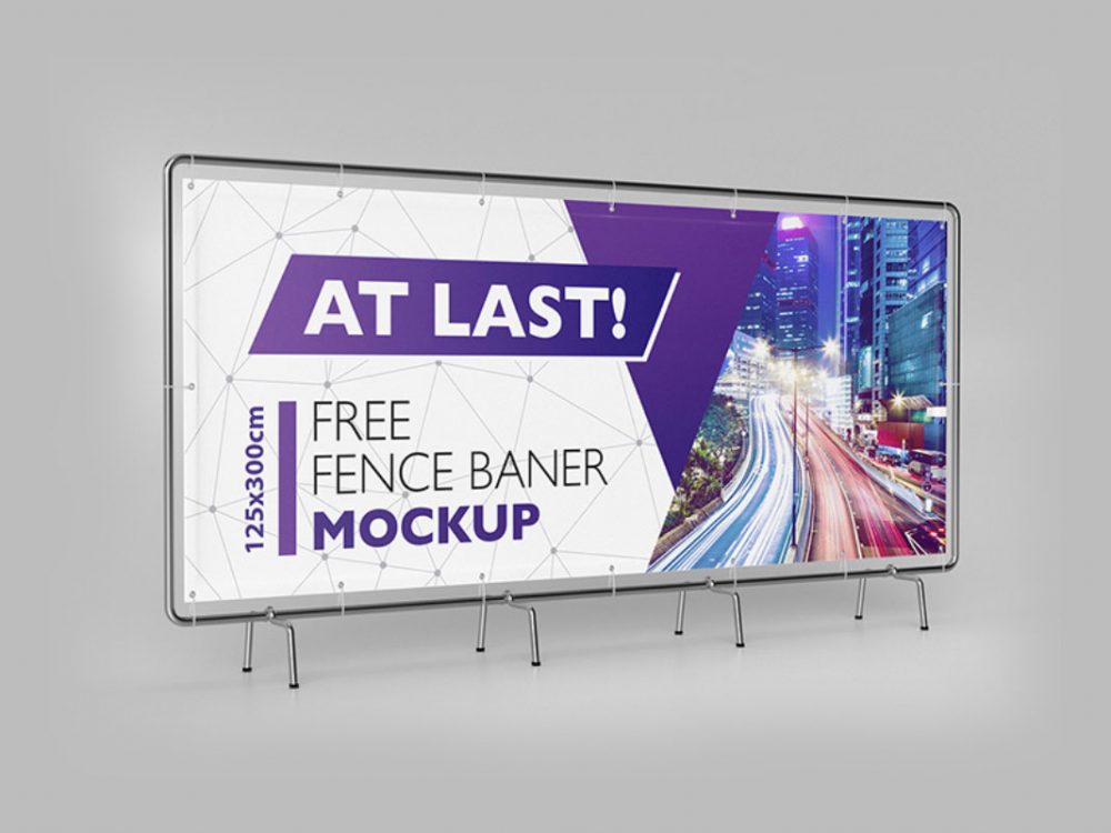 Download Free Advertisement Banner Mock Up 2020 Daily Mockup Yellowimages Mockups