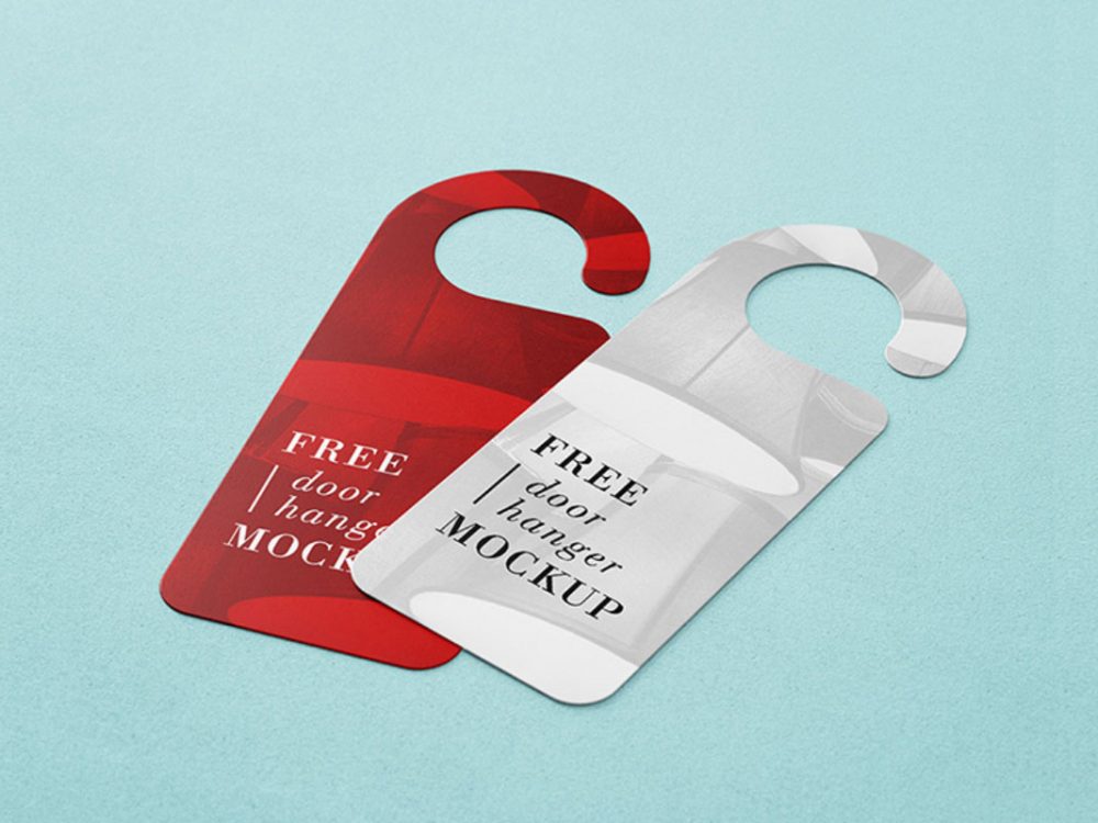 Door Hanger Free Mockup