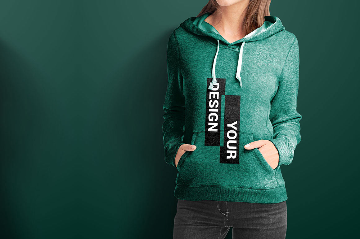 Download Set of Free Hoodie Mockups for Women 2020 - Daily Mockup