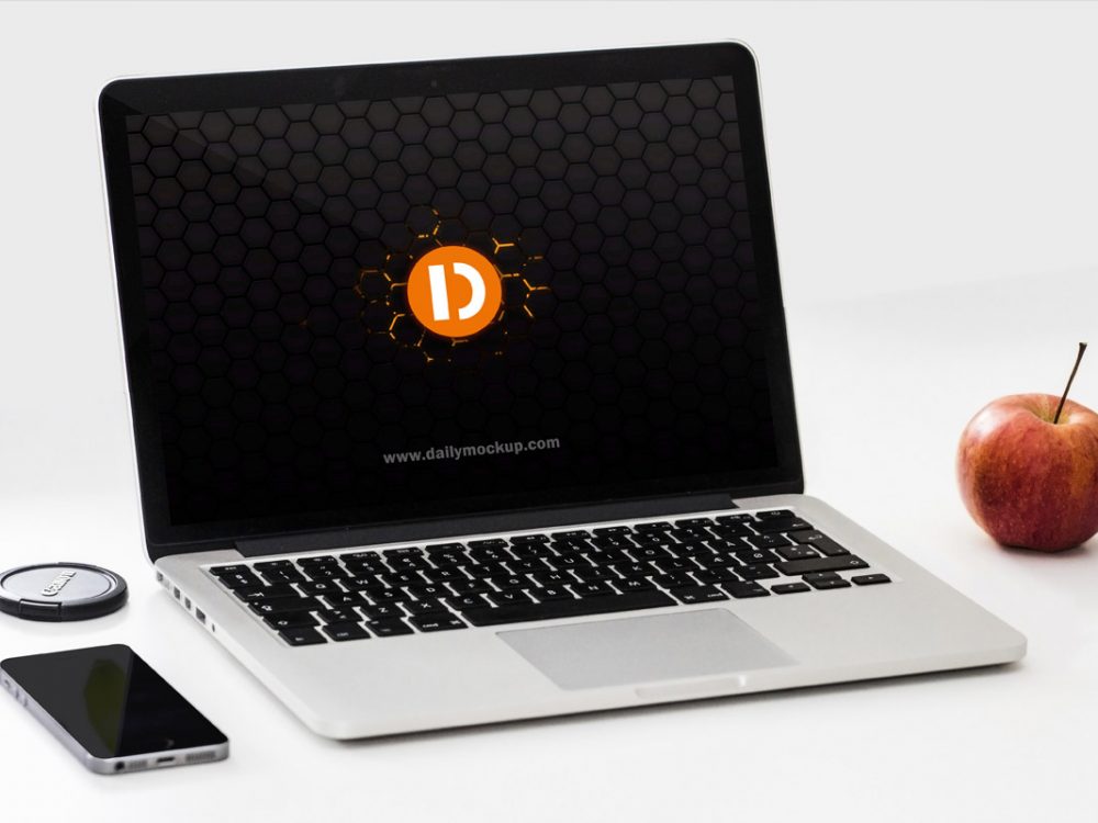 Free Macbook Mockup PSD File 2020 - Daily Mockup