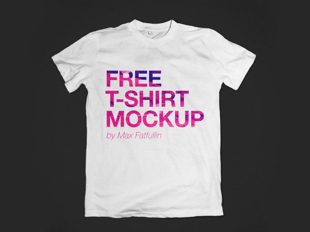 Free White T-Shirt Mock-up