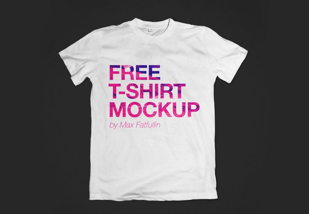 Mockup Men's White T-Shirt Apparel Mockup JPG Download