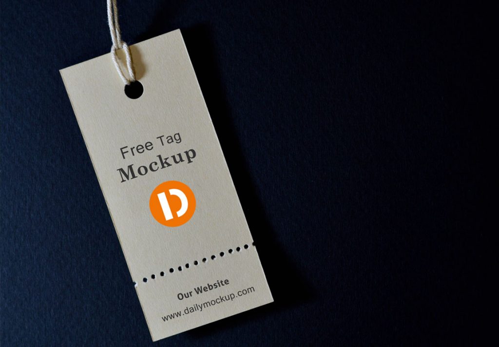Download Free Tag Mock Up Psd File 2021 Daily Mockup