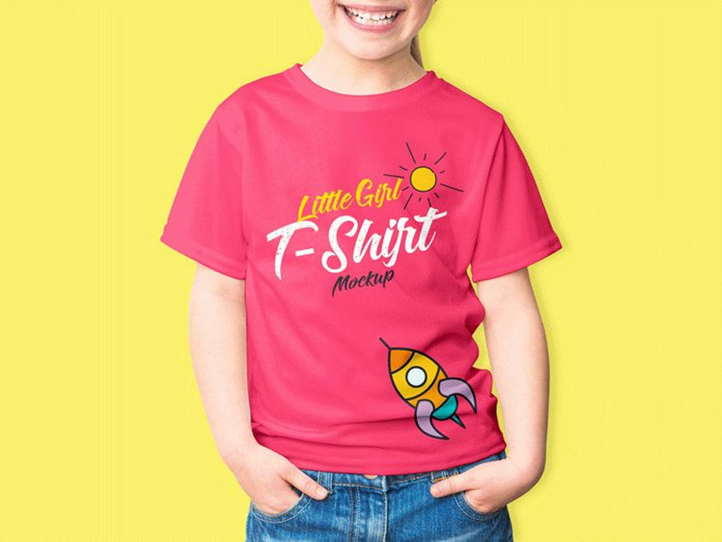 Download Baby Girl T-Shirt Free Mockup 2020 - Daily Mockup