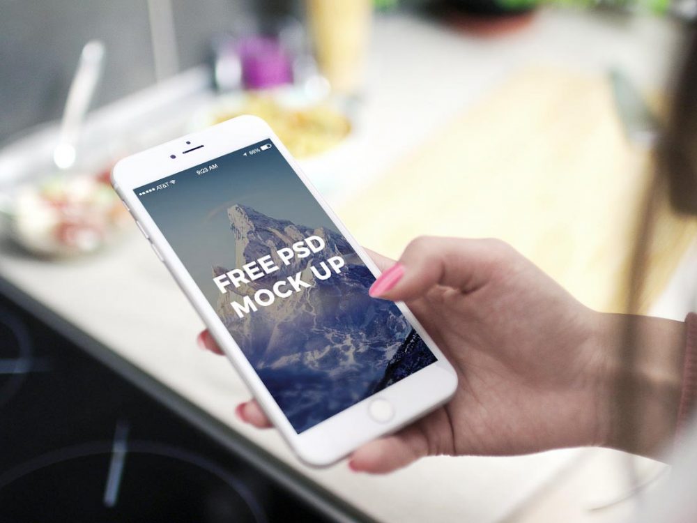 Download Female Hand Holding Iphone Mobile Mockup 2021 Daily Mockup