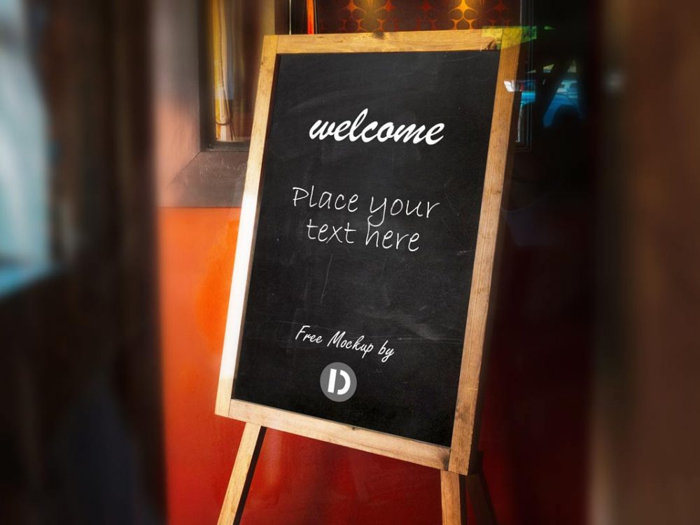 chalkboard mockup free