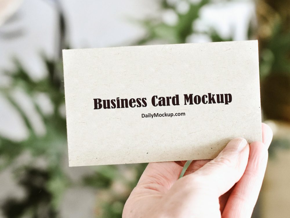 free business card mockup