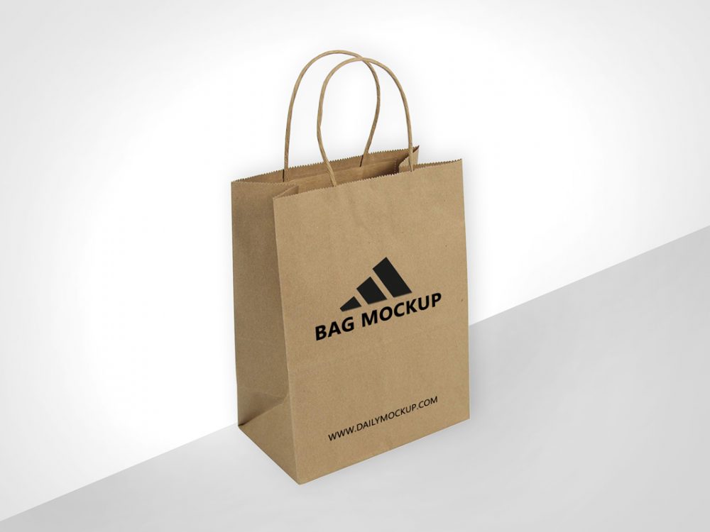 Download Free Paper Bag Mockup PSD - Daily Mockup PSD Mockup Templates