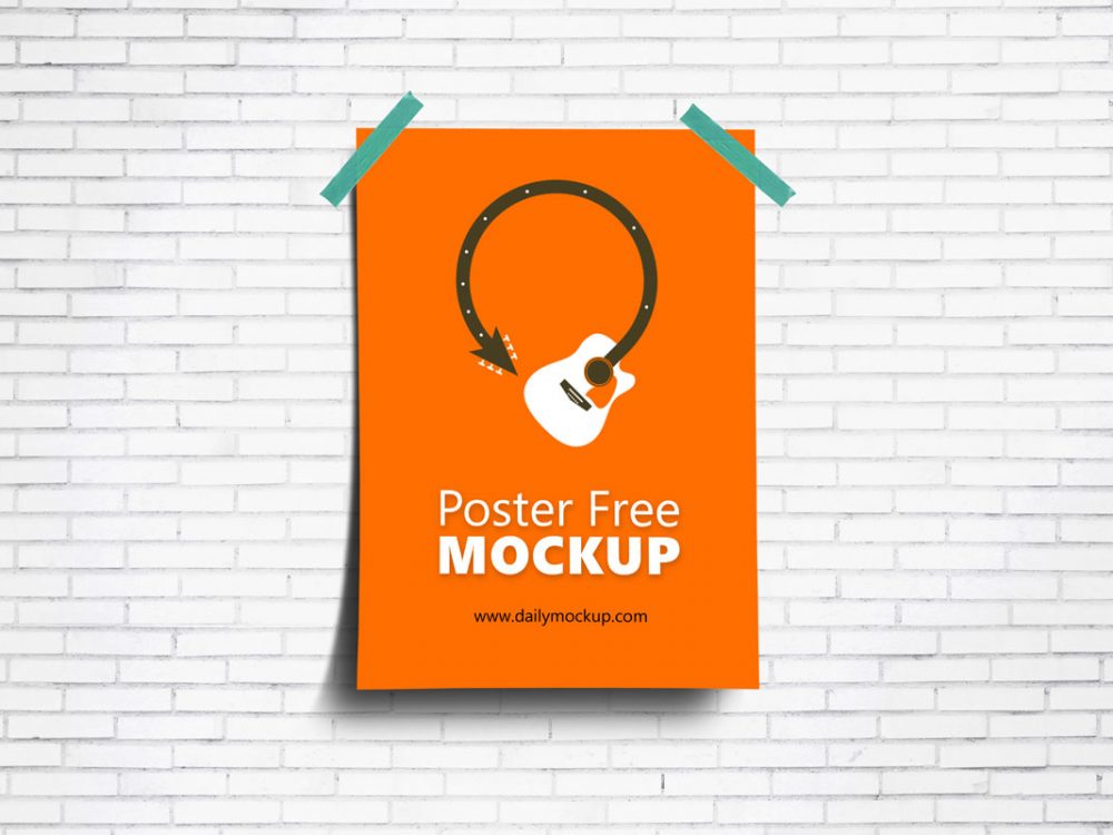 Download Free Poster Mockup Download 2020 Daily Mockup PSD Mockup Templates