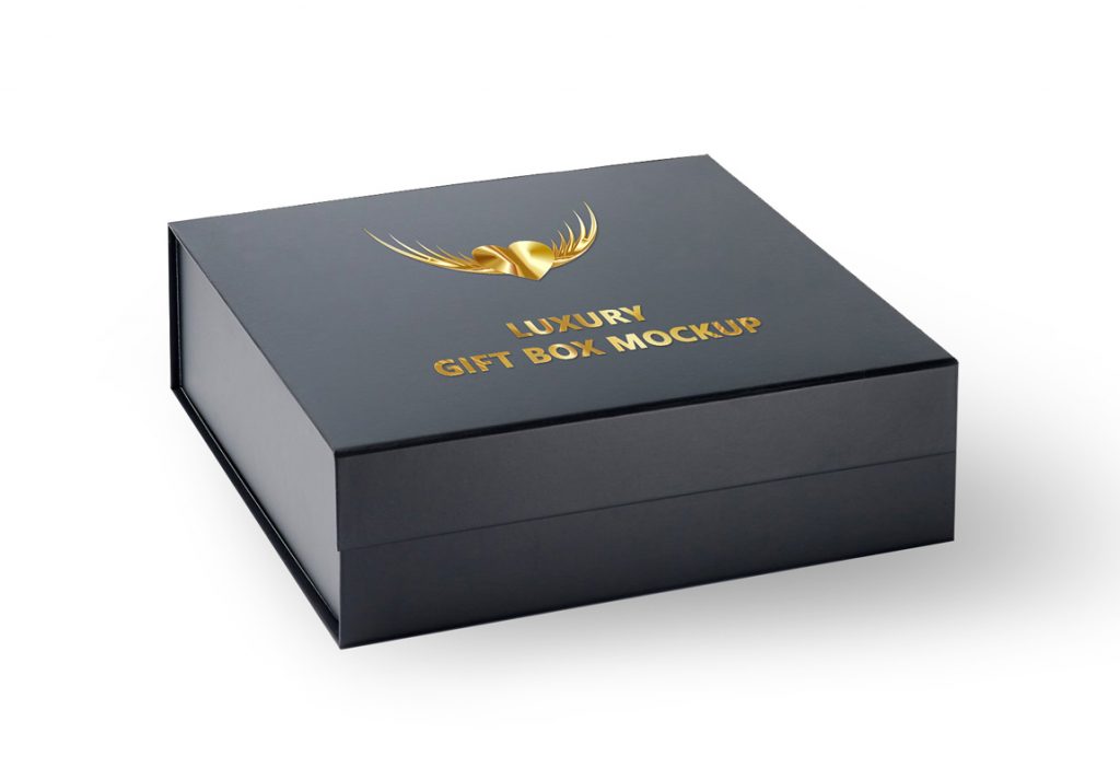 Gift box mockup free