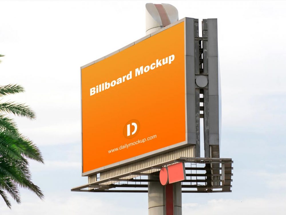 horizontal billboard mockup