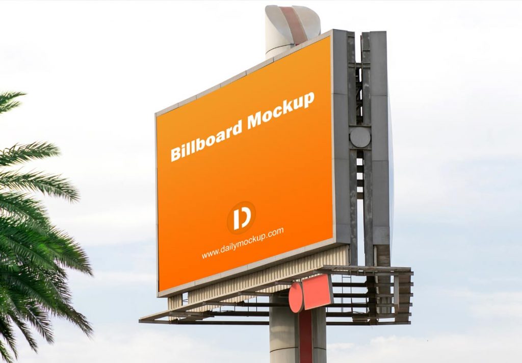 horizontal billboard mockup