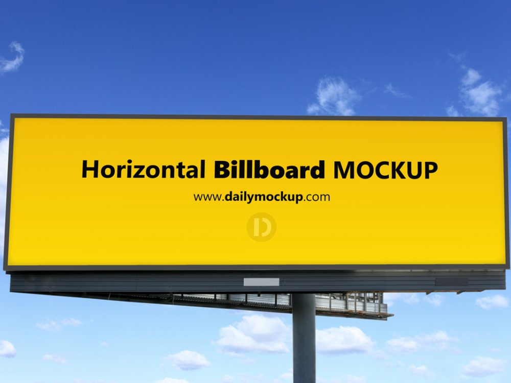 Free Horizontal Billboard Mockup