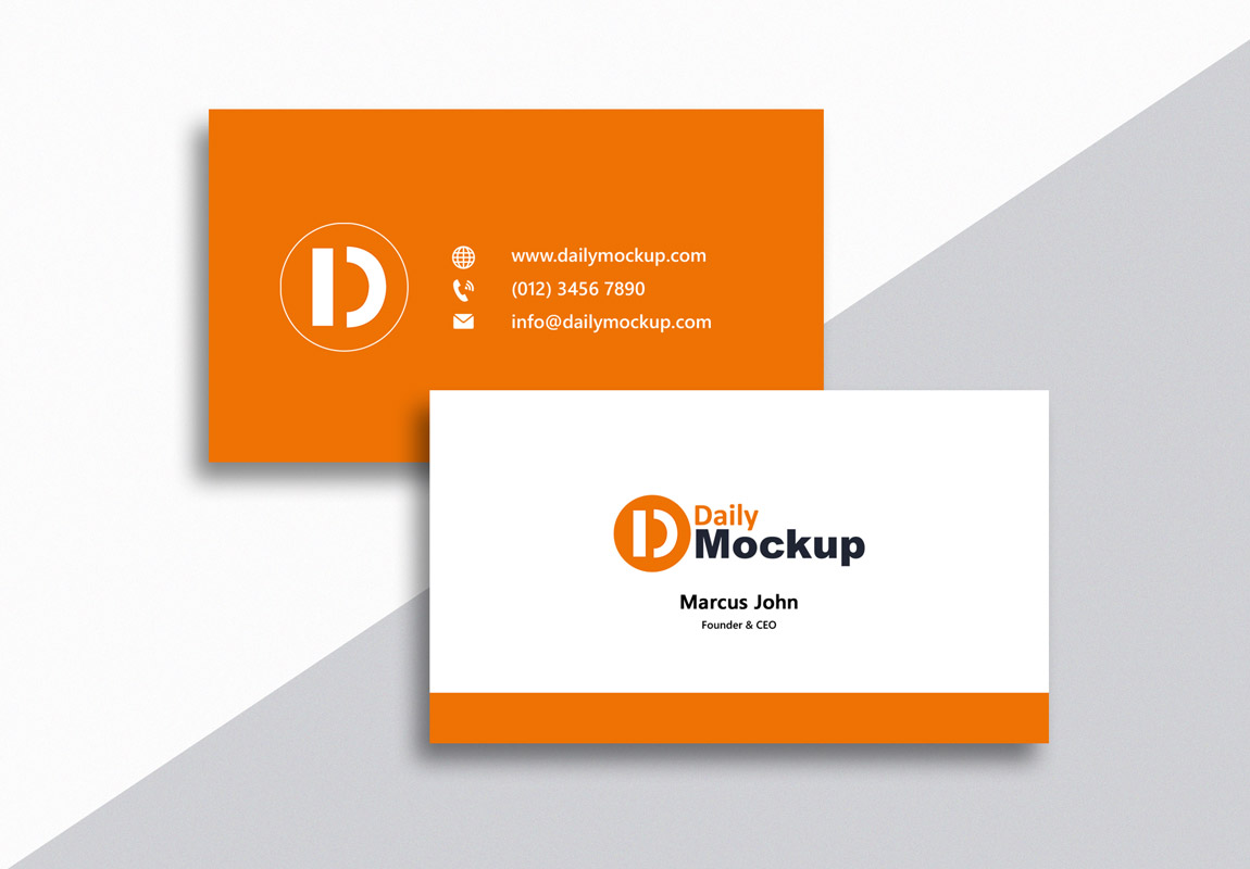  Business  Card  Mockup Free PSD  2022 Daily Mockup