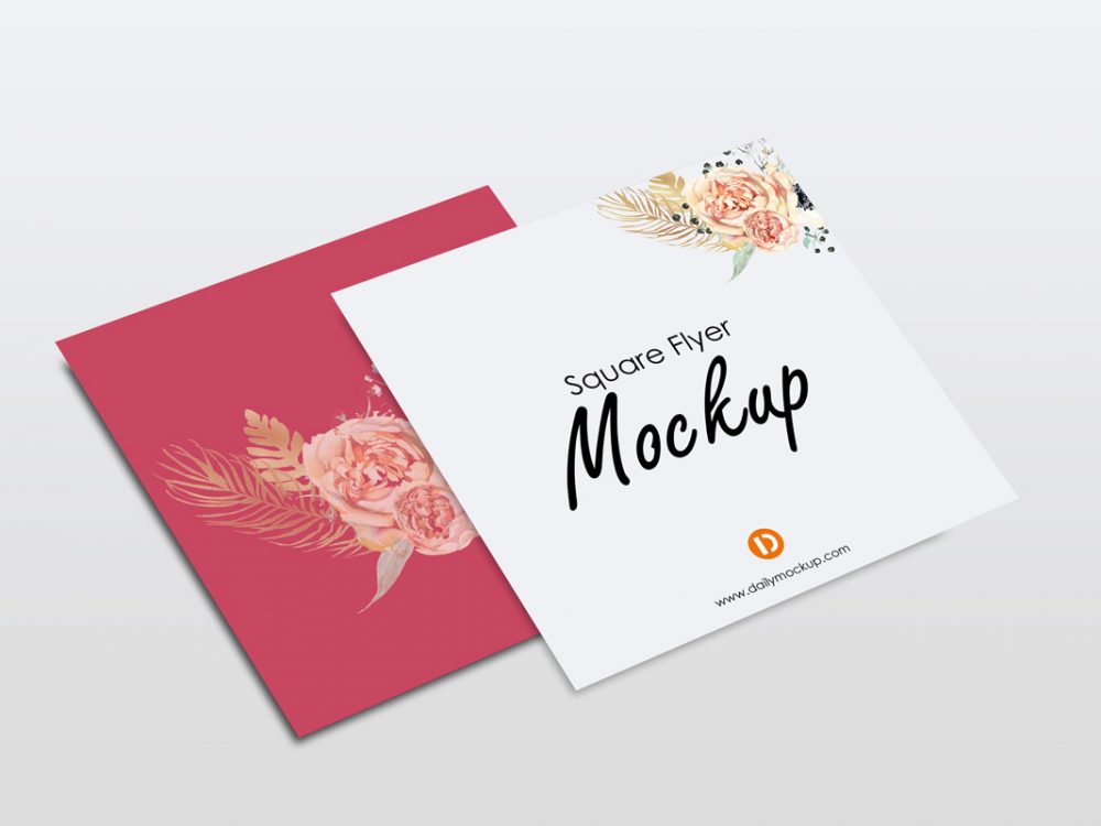 Download Free Square Flyer Mockup 2020 Daily Mockup PSD Mockup Templates