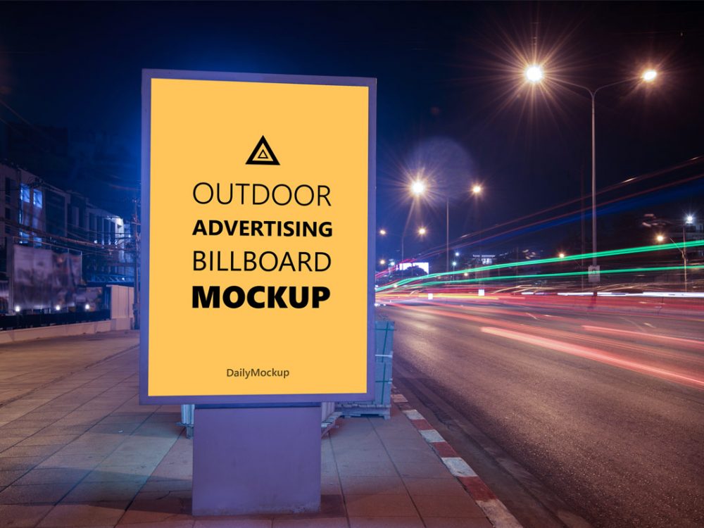 Download Outdoor Advertising Billboard Mockup Free 2020 Daily Mockup PSD Mockup Templates