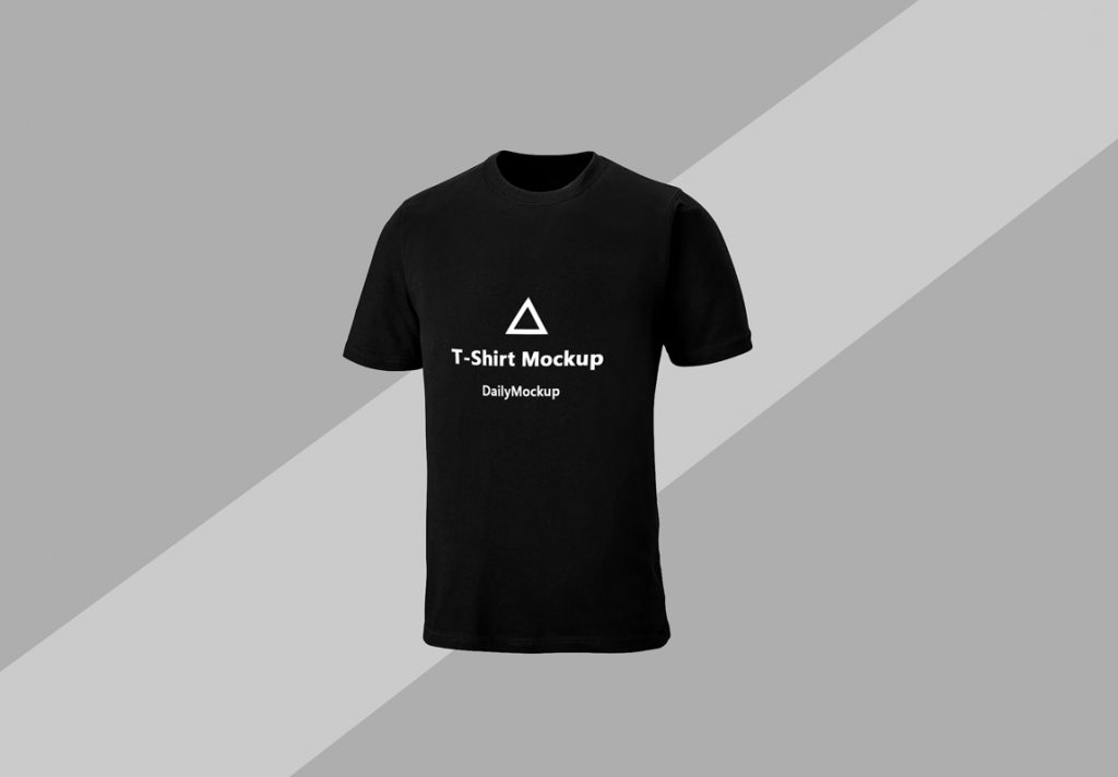 Free Black T-shirt Mockup