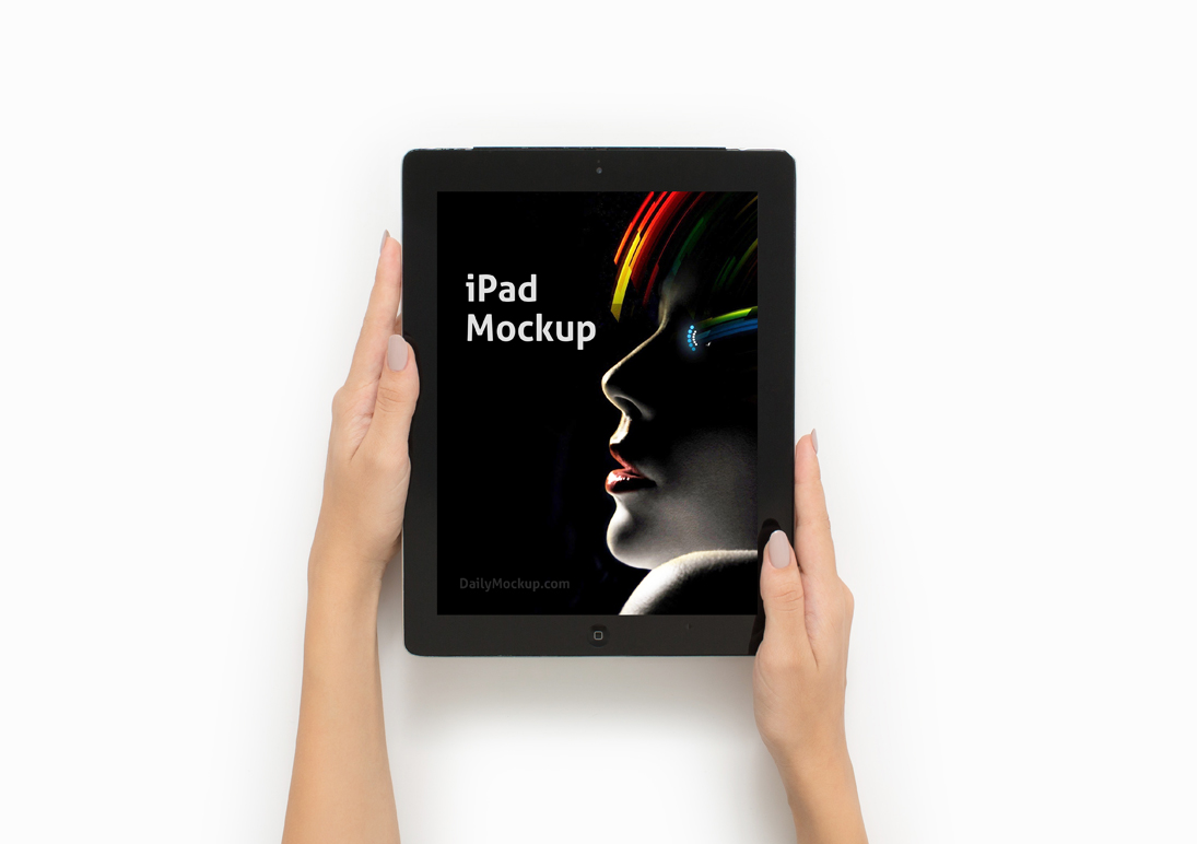 Download Free iPad Mockup Holding in Hand 2020 - Daily Mockup
