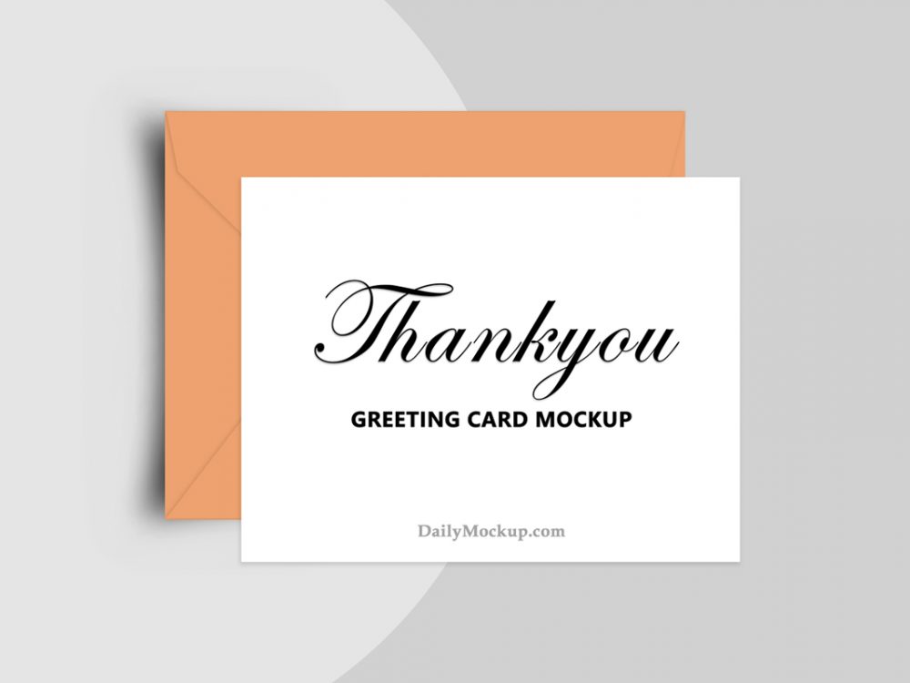 greeting card mockup