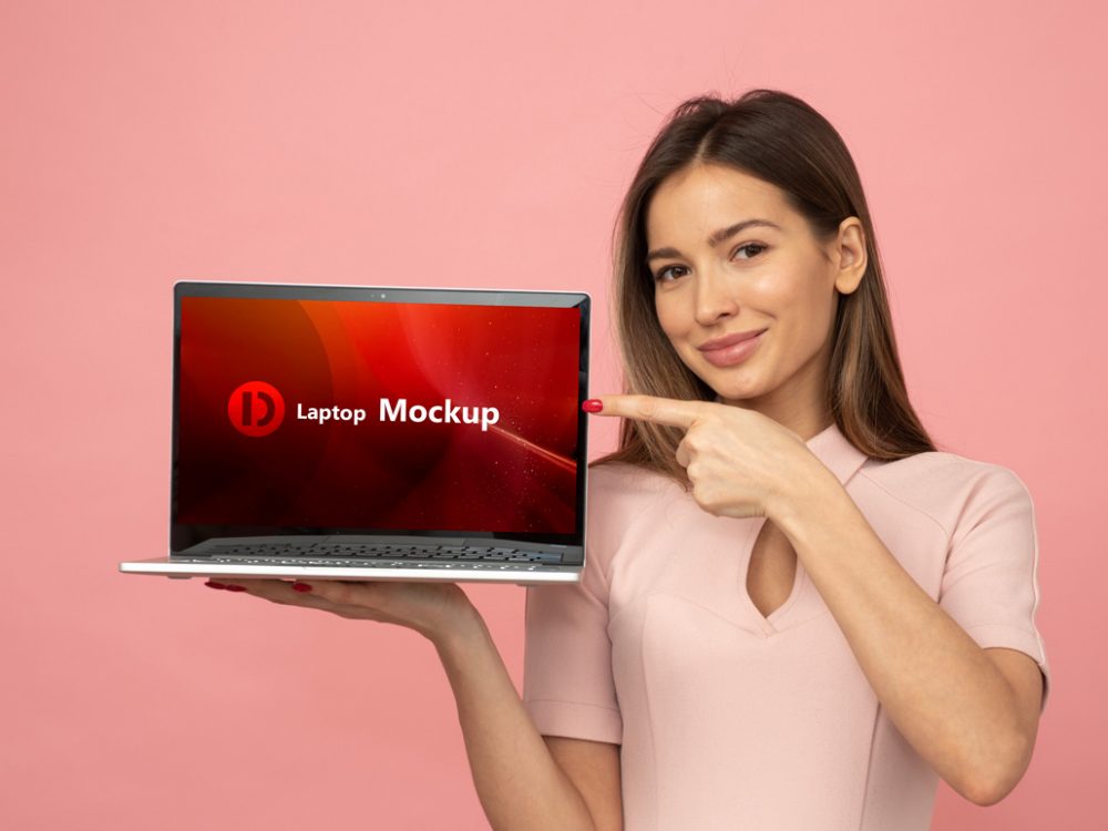 free laptop mockup psd