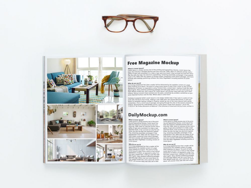 Magazine Mockup Free