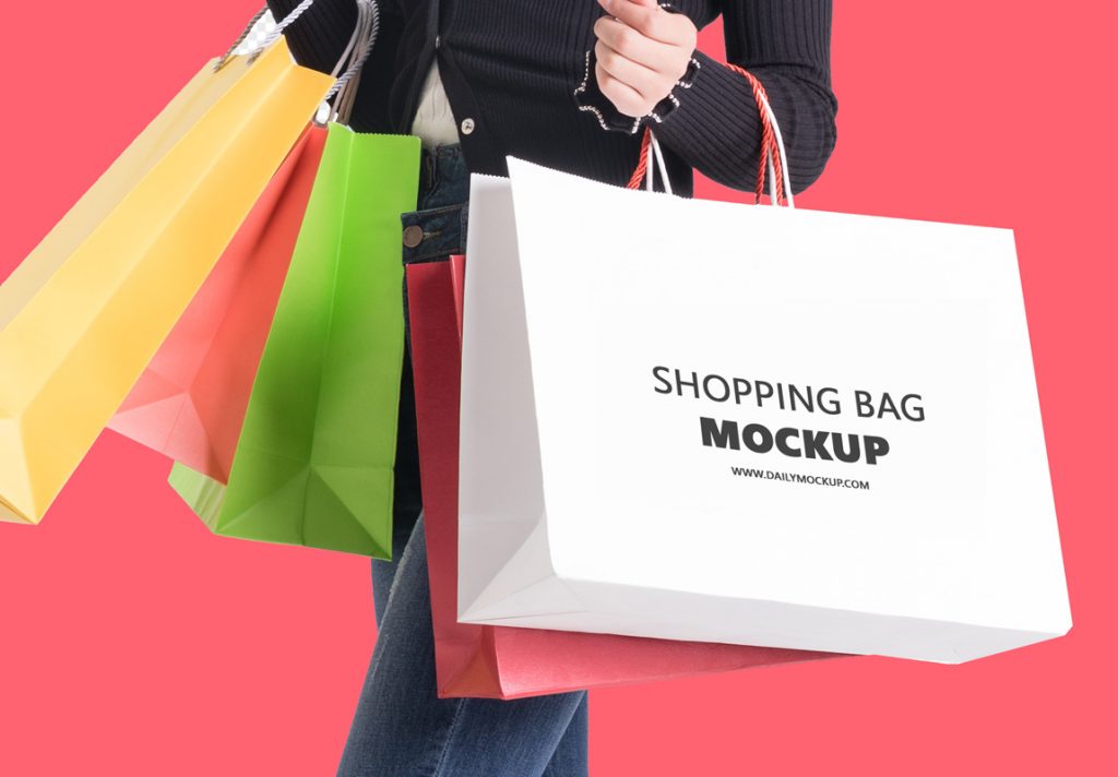 shopping bag mockup free