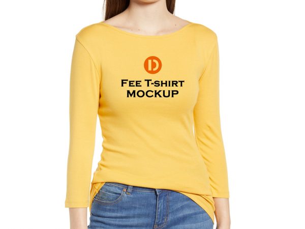 women t-shirt mockup
